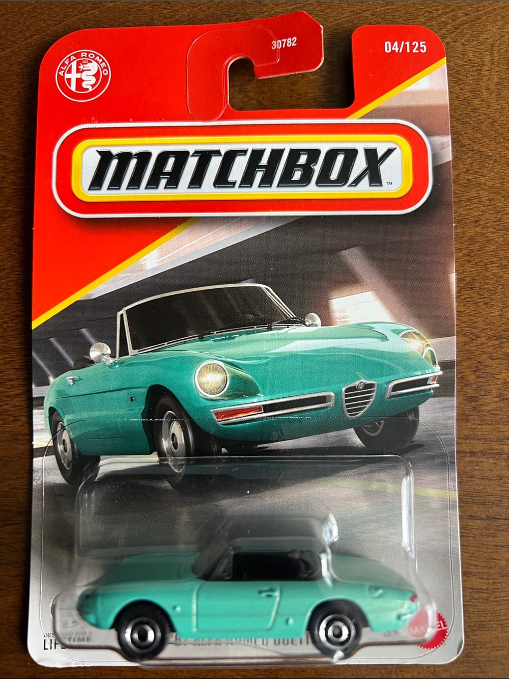 '67 Alfa Romeo Duetto Teal Convertible Matchbox
